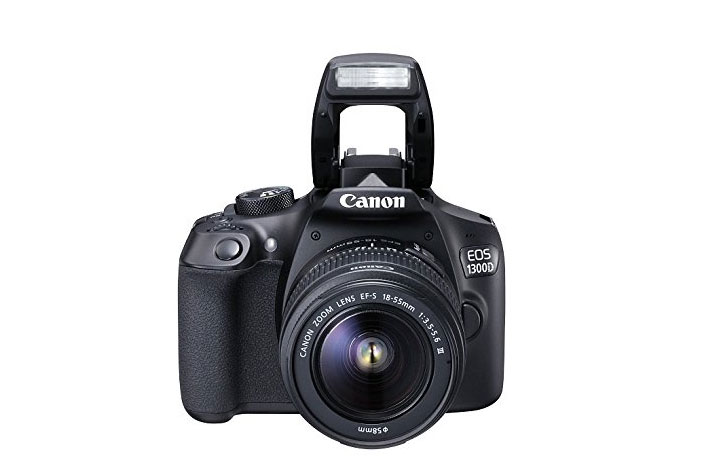 Canon EOS 1300D Kit Fotocamera Reflex Digitale da 18 Megapixel con Obiettivo EF-S DC III 18-55 mm, Wi-Fi, NFC, Nero/Antracite